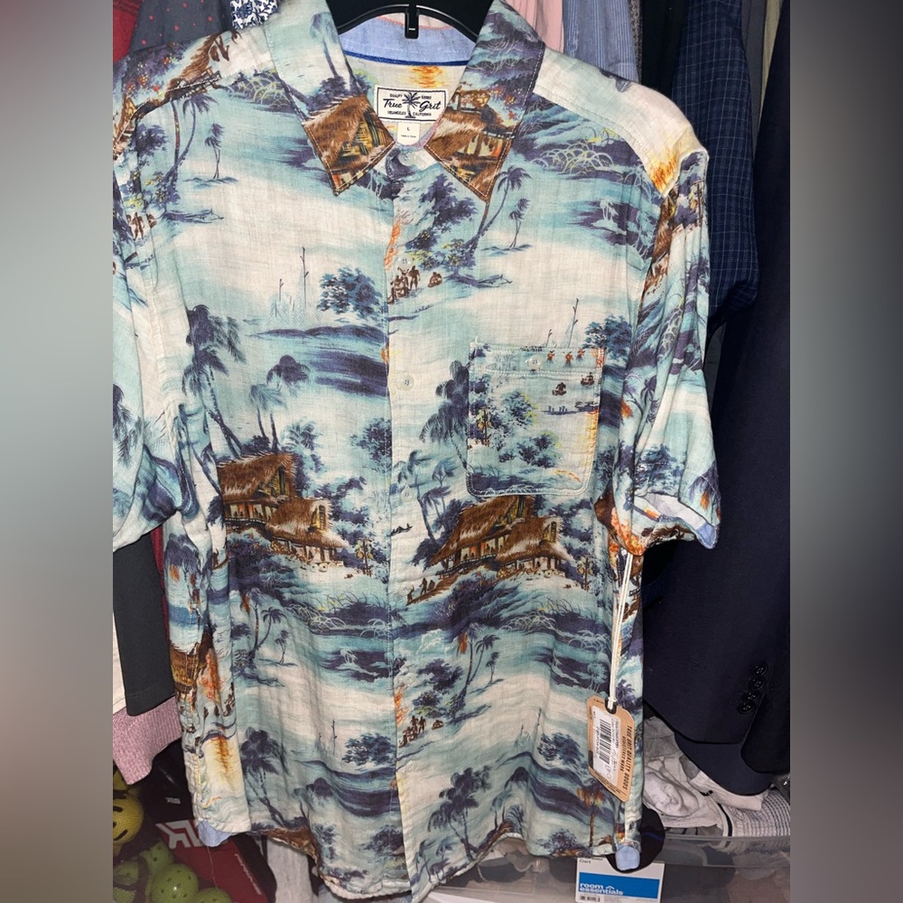 True Grit Multicolor Tropical Shirt